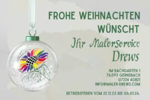 **Frohe Weihnachten und einen guten Start ins neue Jahr!**